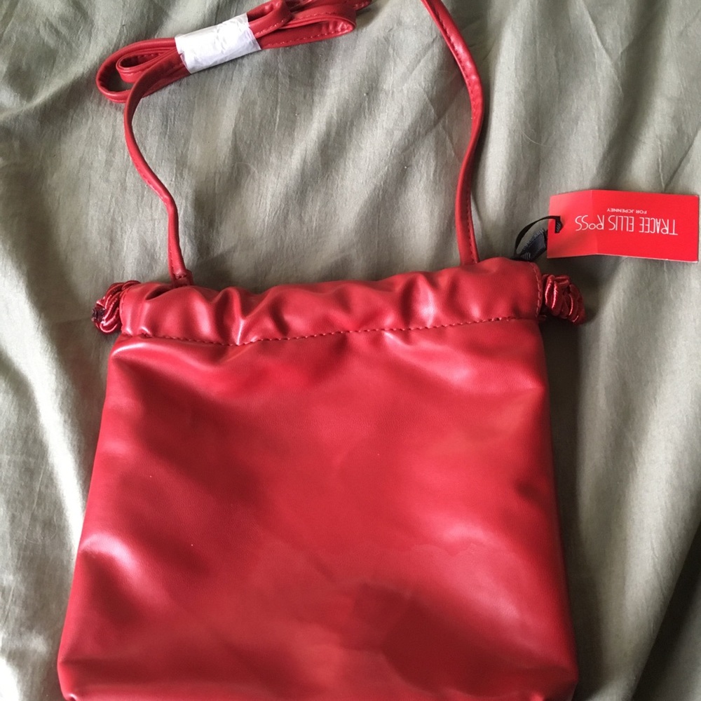 NWT Tracie Ellis Ross Red shoulder strap pouch
